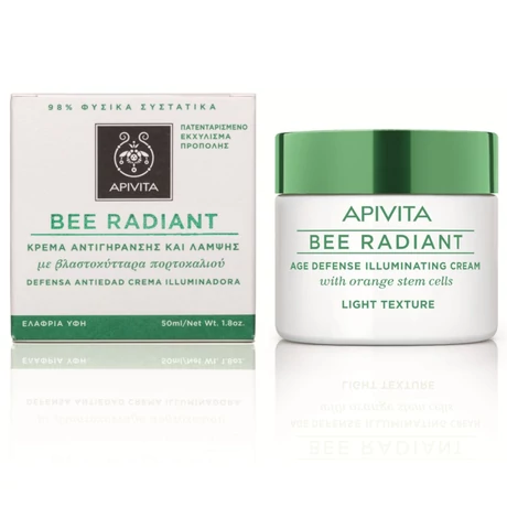 APIVITA BEE RADIANT BŐRFIATALÍTÓ ÉS RAGYOGÁST FOKOZÓ ARCKRÉM LIGHT 50ML