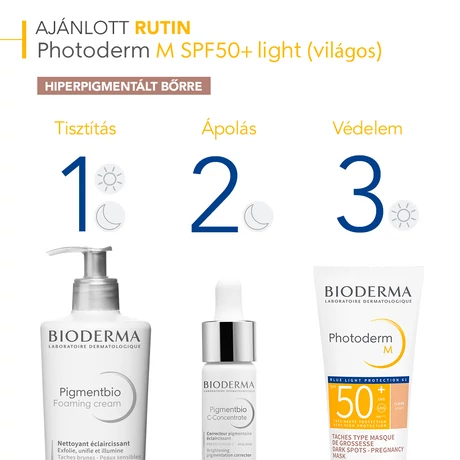 BIODERMA PHOTODERM SPF50+ M LIGHT(VILÁGOS) 40ML