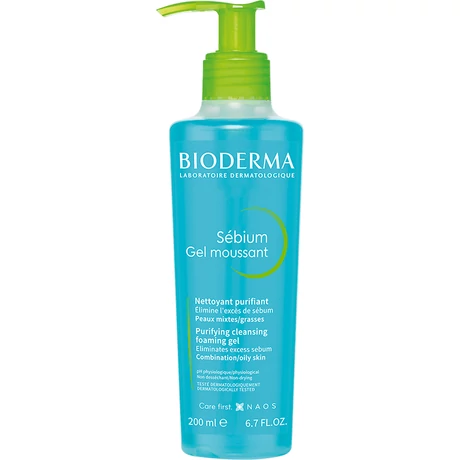 BIODERMA SEBIUM MOUSSANT HABZÓ GÉL (ZSÍROS BŐRRE) 200ML