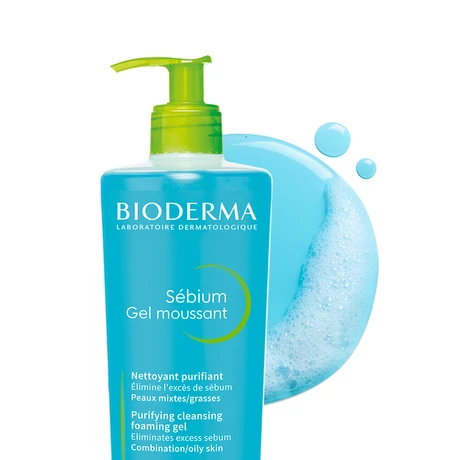 BIODERMA SEBIUM MOUSSANT HABZÓ GÉL (ZSÍROS BŐRRE)  500ML