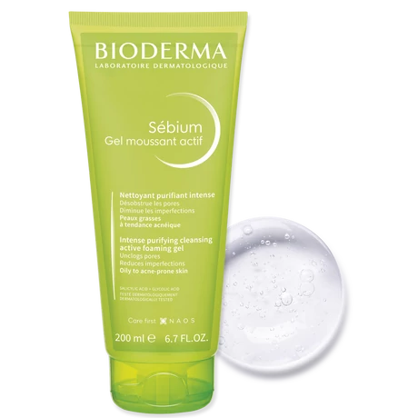 BIODERMA SEBIUM GÉL MOUSSANT ACTIF 200ML