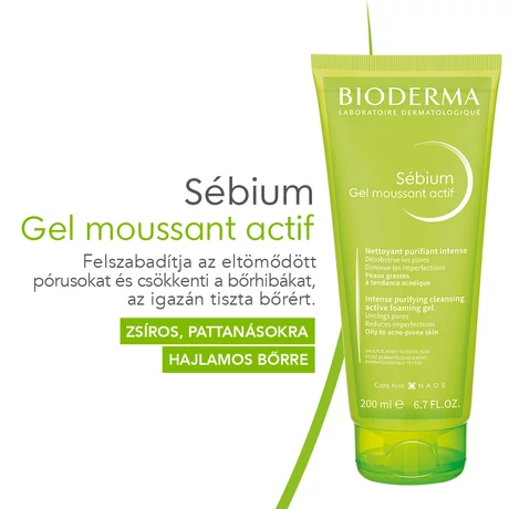 BIODERMA SEBIUM GÉL MOUSSANT ACTIF 200ML