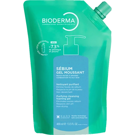 Bioderma Sébium Gel moussant habzó gél utántöltő 400 ml