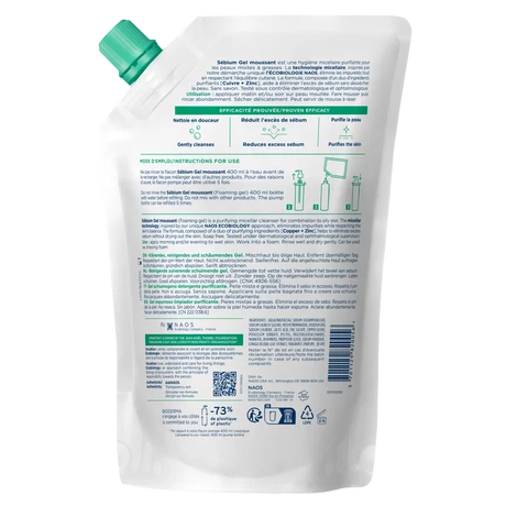 Bioderma Sébium Gel moussant habzó gél utántöltő 400 ml
