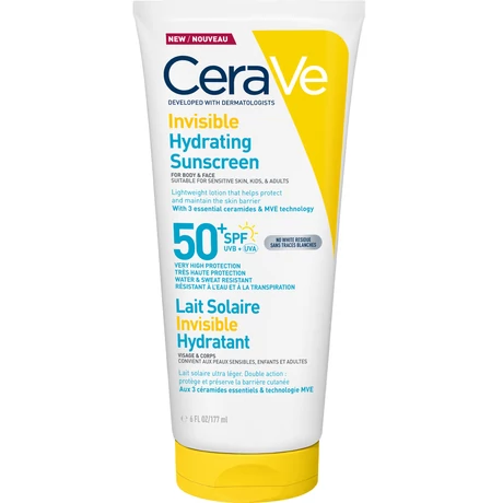 CERAVE HIDRATÁLÓ FÉNYVÉDŐ SPF50 ARCRA ÉS TESTRE 177 ML