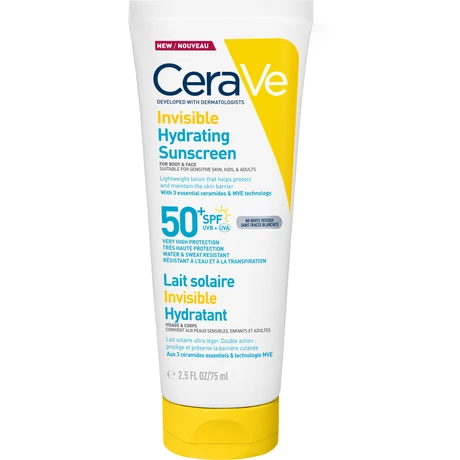 CERAVE HIDRATÁLÓ FÉNYVÉDŐ SPF50 ARCRA ÉS TESTRE 75 ML