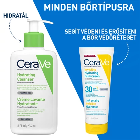 CERAVE HIDRATÁLÓ FÉNYVÉDŐ SPF30 ARCRA ÉS TESTRE 75 ML