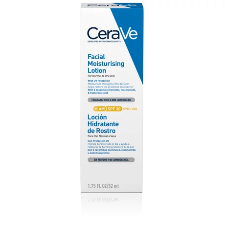 CERAVE HIDRATÁLÓ  ARCKRÉM  SPF30 (NORMÁL/SZÁRAZ BŐRRE) 52ML