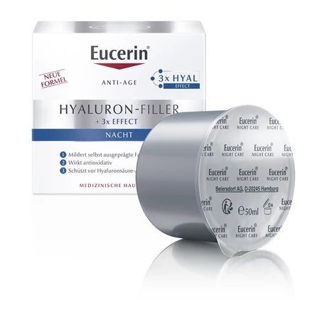 EUCERIN HYALURON-FILLER 3X EFFECT ÉJSZAKAI UTÁNTÖLTŐ 50 ML