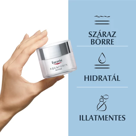 EUCERIN AQUAPORIN ARCKRÉM SZÁRAZ ÉS ÉRZÉKENY BŐRRE 50ML