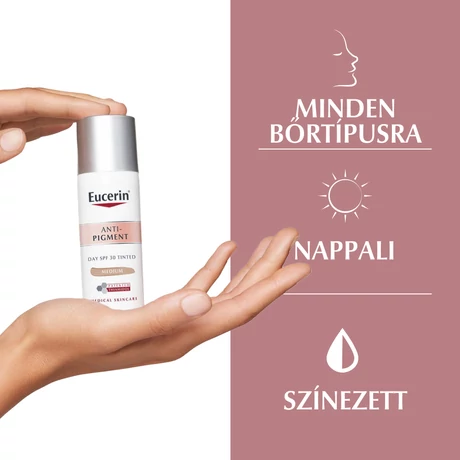 EUCERIN ANTI PIGMENT FF30 ARCKRÉM NAPPALI MEDIUM SZÍNEZETT 50ML