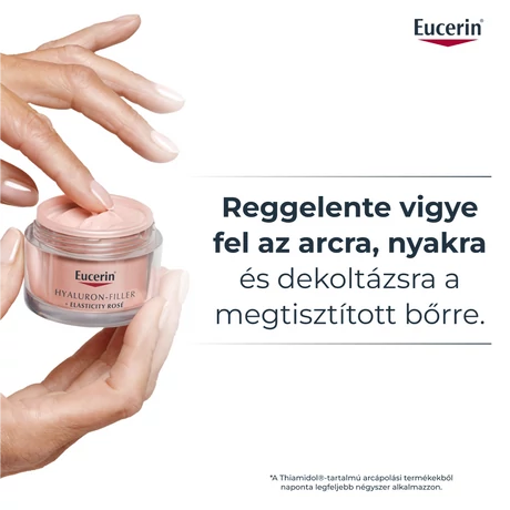 EUCERIN HYALURON-FILLER+ELASTICITY BŐRTÖMÖRSÉGET REGENERÁLÓ NAPPALI ARCKRÉM SPF30 ROSE 50ML