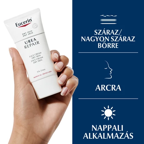 EUCERIN 5% UREA NAPPALI ARCKRÉM 50 ML   