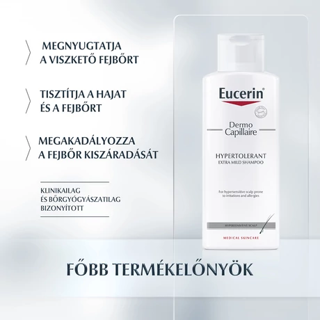 EUCERIN DERMOCAPILLAIRE SAMPON EXTRA KÍMÉLŐ  250ML