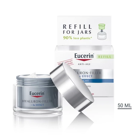 EUCERIN HYALURON-FILLER 3X EFFECT ÉJSZAKAI UTÁNTÖLTŐ 50 ML
