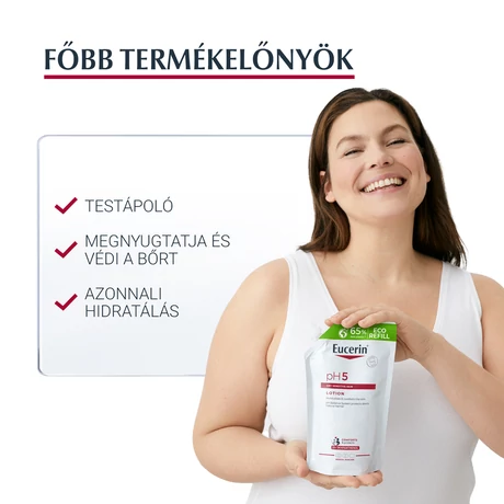 EUCERIN PH5 INTENZÍV TESTÁPOLÓ  ÖKO UTÁNTÖLTŐ 400ML