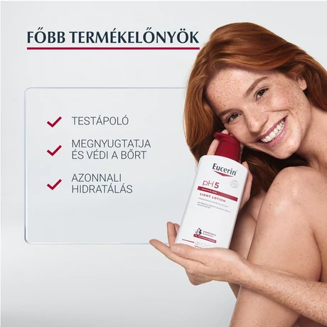 EUCERIN PH5 TESTÁPOLÓ KÖNNYŰ HIDRATÁLÓ 400 ML PUMPÁS