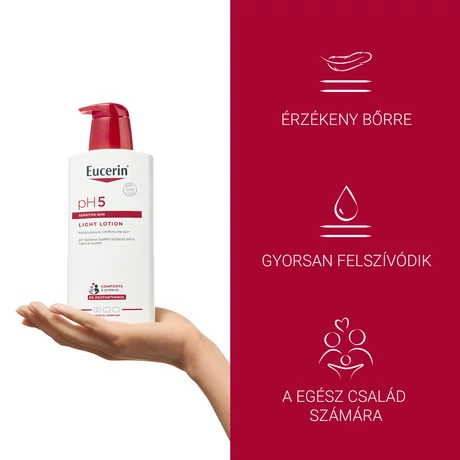 EUCERIN PH5 TESTÁPOLÓ KÖNNYŰ HIDRATÁLÓ 400 ML PUMPÁS