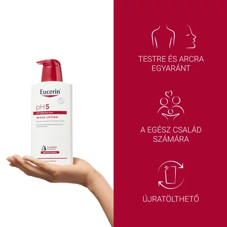 EUCERIN PH5 FOLYÉKONY MOSAKODÓSZER 400ML