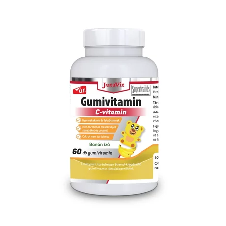 JUTAVIT C-VITAMIN GUMIVITAMIN CUKORMENTES 60X - BANÁN ÍZŰ