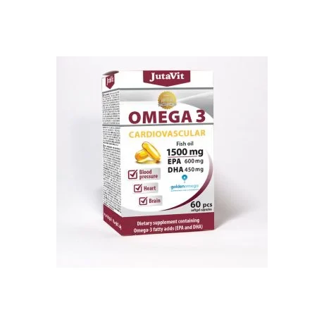 JUTAVIT CARDIOVASC OMEGA-3 ÉTRENDKIEGÉSZÍTŐ  KAPSZULA 60X