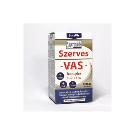 JUTAVIT SZERVES VAS-KOMPLEX FORTE 18MG FTBL 100X