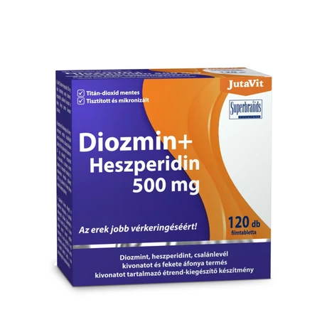 JUTAVIT DIOZMIN+HESZPERIDIN 500MG TABL.120X