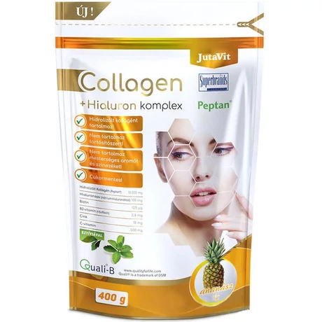 JUTAVIT COLLAGEN+HIALURON KOMPLEX ANANASZ 400G