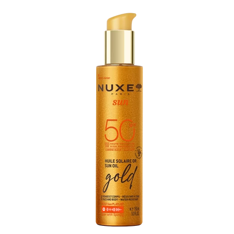 NUXE SUN SPF50 CSILLÁMLÓ ARANY NAPOLAJ 150ML