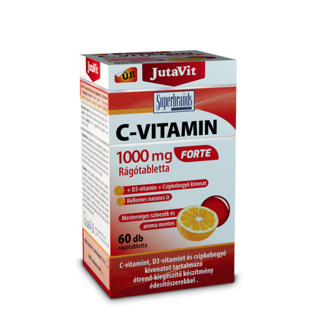 JUTAVIT C 1000MG FORTE+D3+CSIPKEB.RTABL.NAR. 60X