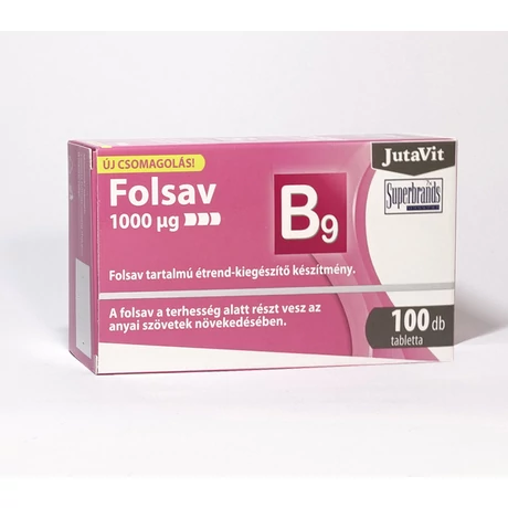 JUTAVIT FOLSAV 1000MCG TABL. 100X
