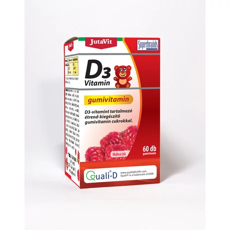 JUTAVIT D3-VITAMIN GUMIVITAMIN MALNA 60X