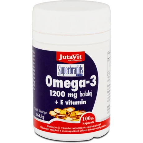 JUTAVIT OMEGA-3 HALOLAJ 1200MG+E KAPSZ. 100X