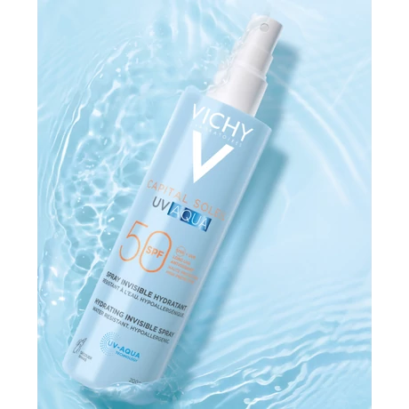 VICHY CAPITAL SOLEIL SPF50+ UV AQUA HIDRATÁLÓ LÁTHATATLAN SPRAY 200ML
