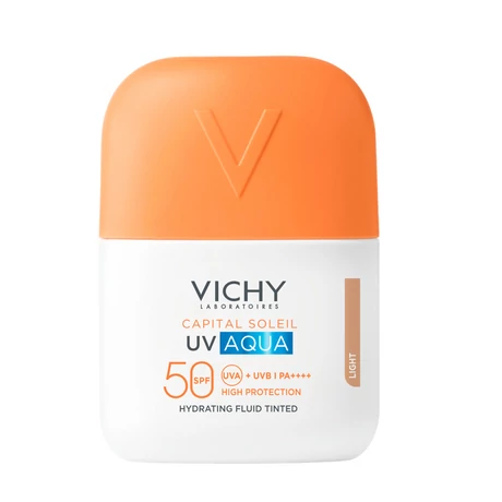 VICHY CAPITSOL SPF50+ UV AQUA HIDRATÁLÓ  SZÍNEZETT LIGHT FLUID  50ML 