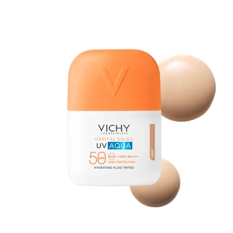 VICHY CAPITSOL SPF50+ UV AQUA HIDRATÁLÓ  SZÍNEZETT LIGHT FLUID  50ML 