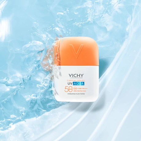 VICHY CAPITSOL SPF50+ UV AQUA HIDRATÁLÓ  SZÍNEZETT LIGHT FLUID  50ML 