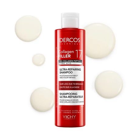 Vichy Dercos Collagen 17 Filler Ultra-regeneráló Sampon 200ml