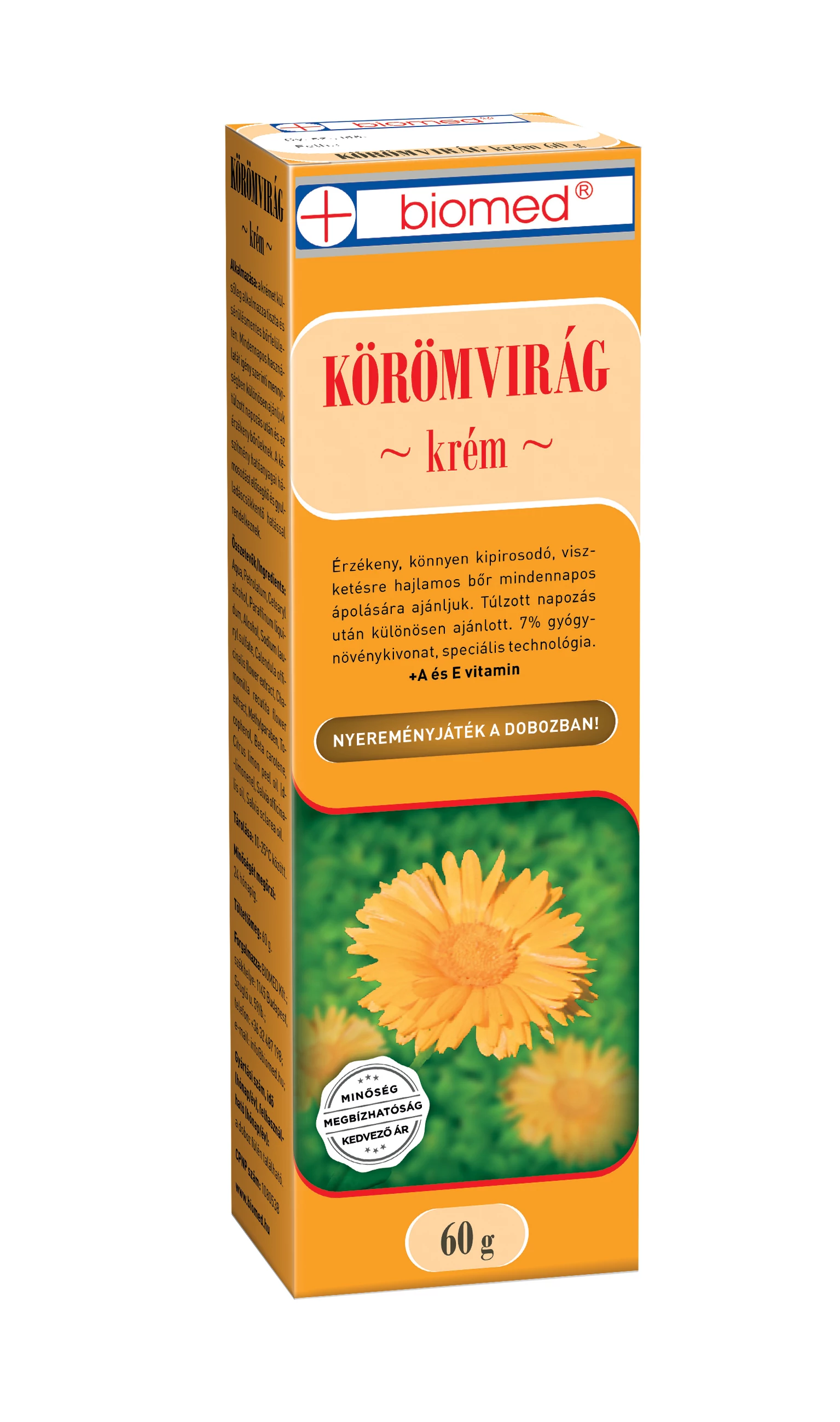 BIOMED KÖRÖMVIRÁG KRÉM 60 G