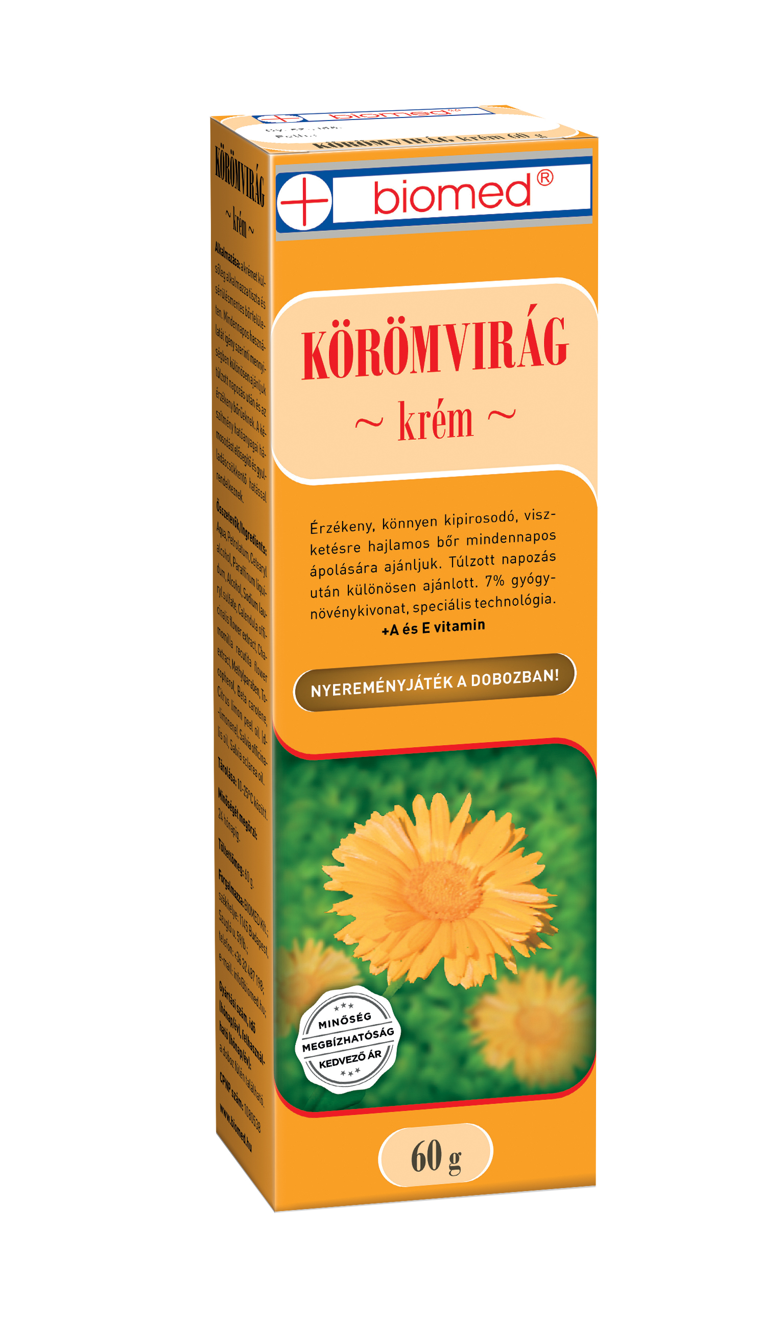 BIOMED KÖRÖMVIRÁG KRÉM 60 G