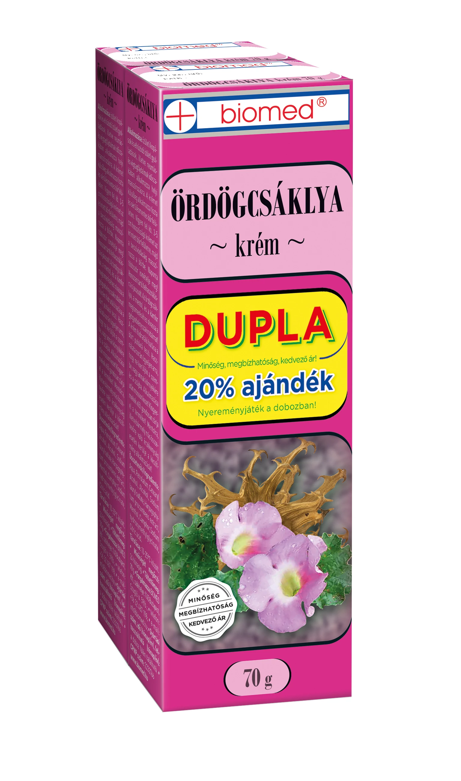 BIOMED ÖRDÖGCSÁKLYA KRÉM 70+70G