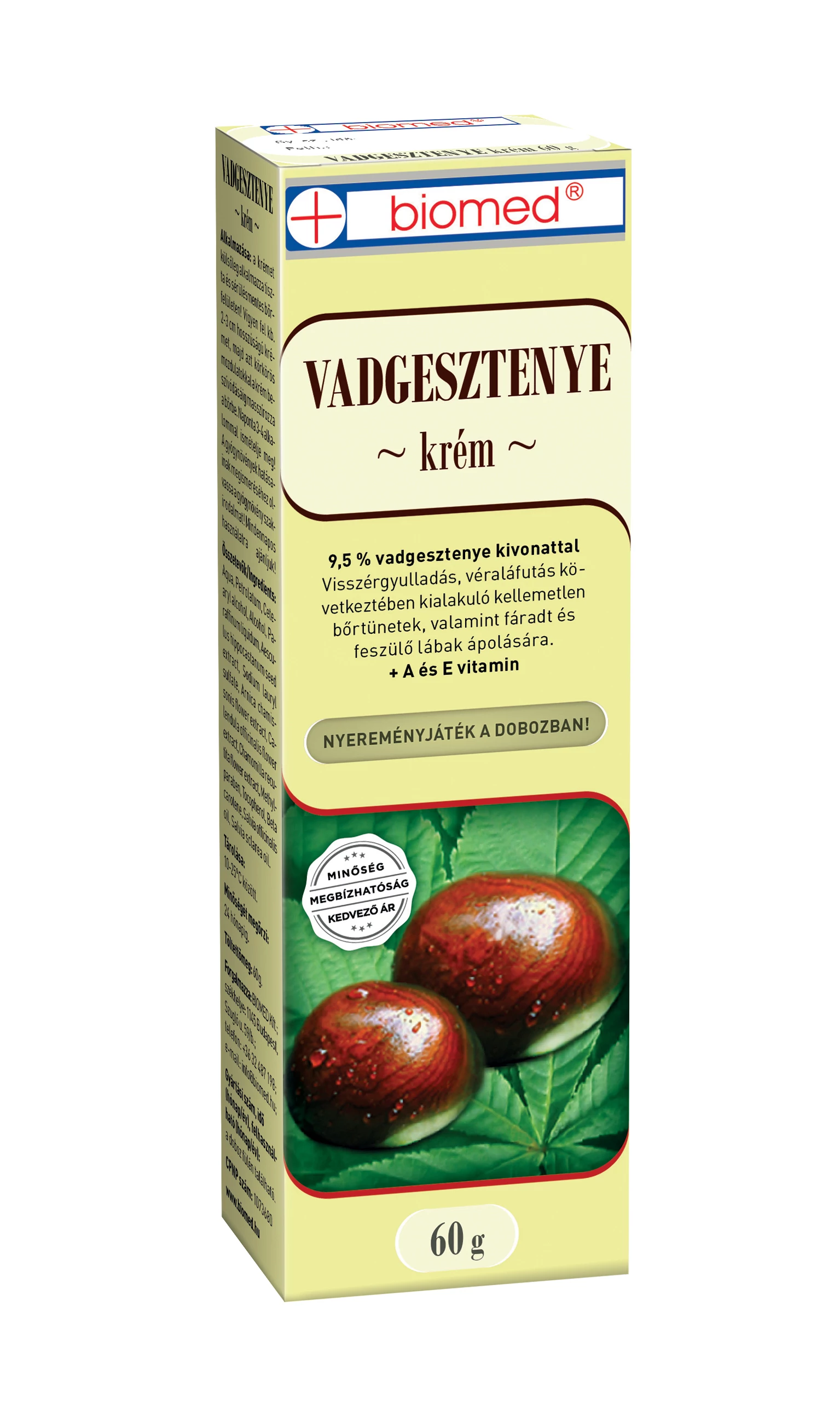 BIOMED VADGESZTENYE KRÉM 60G