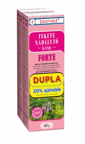 BIOMED FEKETE NADALYTO KREM FORTE 2X60G