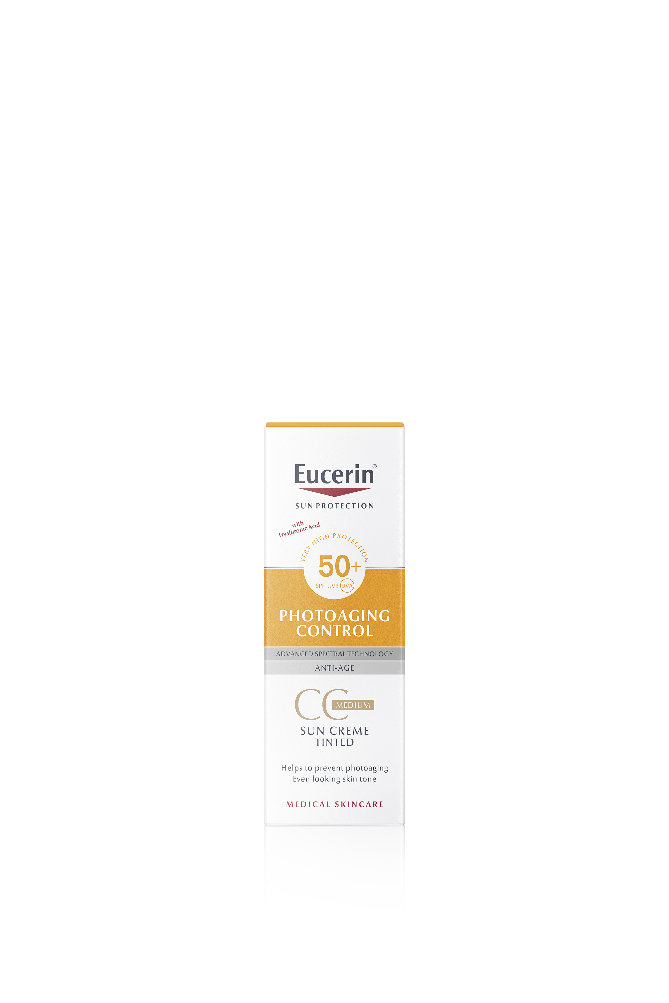 EUCERIN SUN FF50+ NAPOZÓ ARCKRÉM SZÍNEZETT 50ML