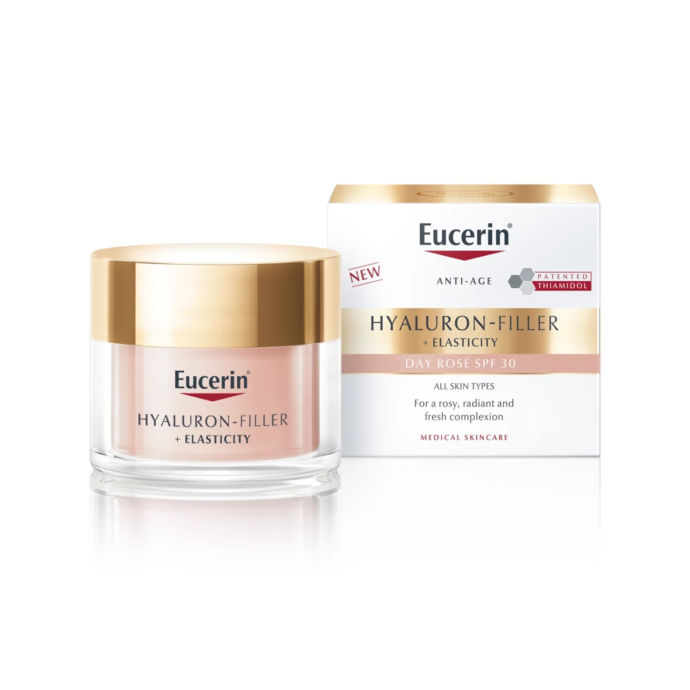 EUCERIN HYALURON-FILLER+ELASTICITY BŐRTÖMÖRSÉGET REGENERÁLÓ NAPPALI ARCKRÉM SPF30 ROSE 50ML