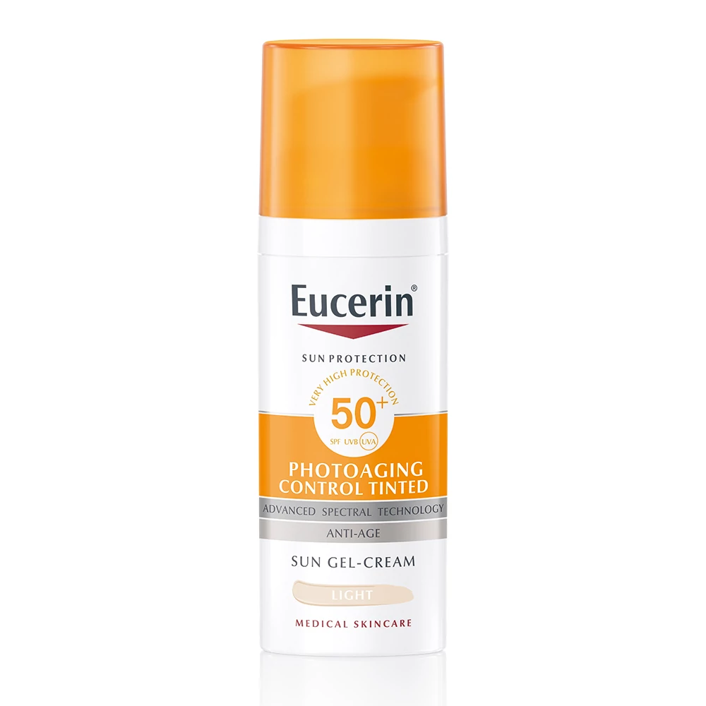 EUCERIN SUN PHOTOAGING CONTROL SZÍNEZETT NAPOZÓ KRÉM FF50+ LIGHT 50ML
