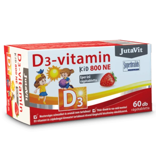 JUTAVIT D3-VITAMIN KID 800NE RÁGÓTABLETTA EPER 60X