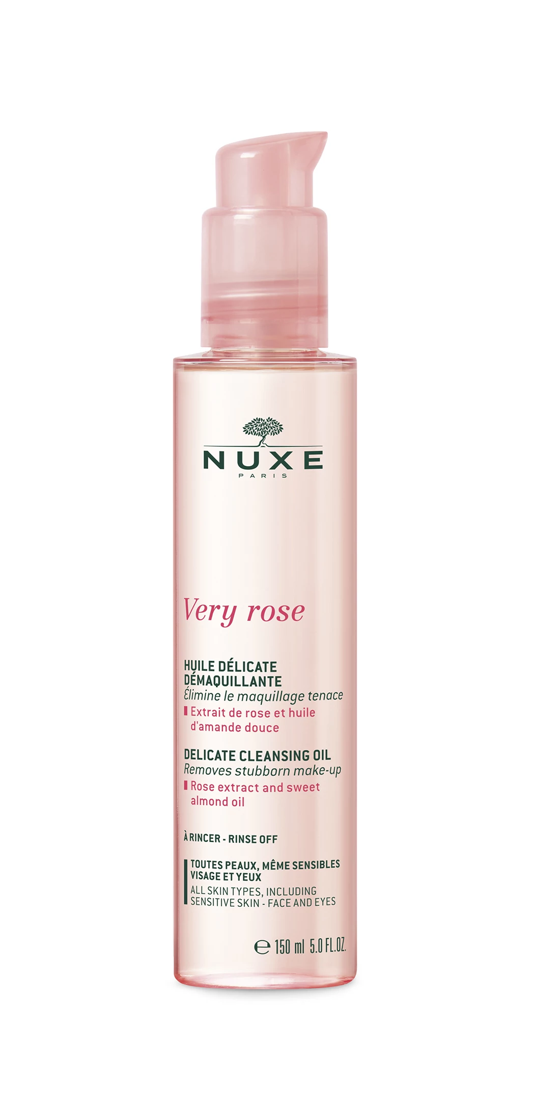 NUXE VERY ROSE GYENGÉD ARCTISZTÍTÓ OLAJ 150ML