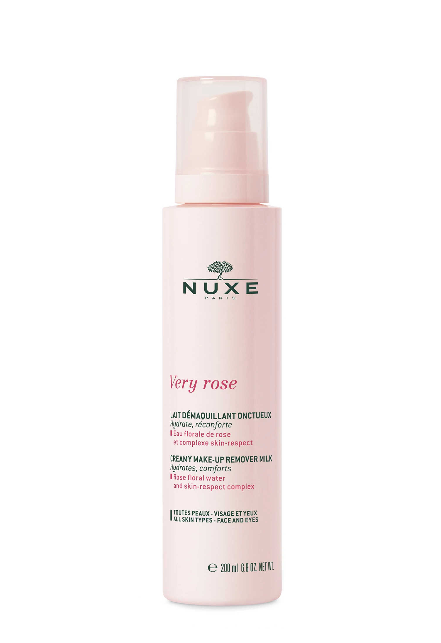NUXE VERY ROSE KRÉMES SMINKELTÁVOLÍTÓ TEJ 200ML