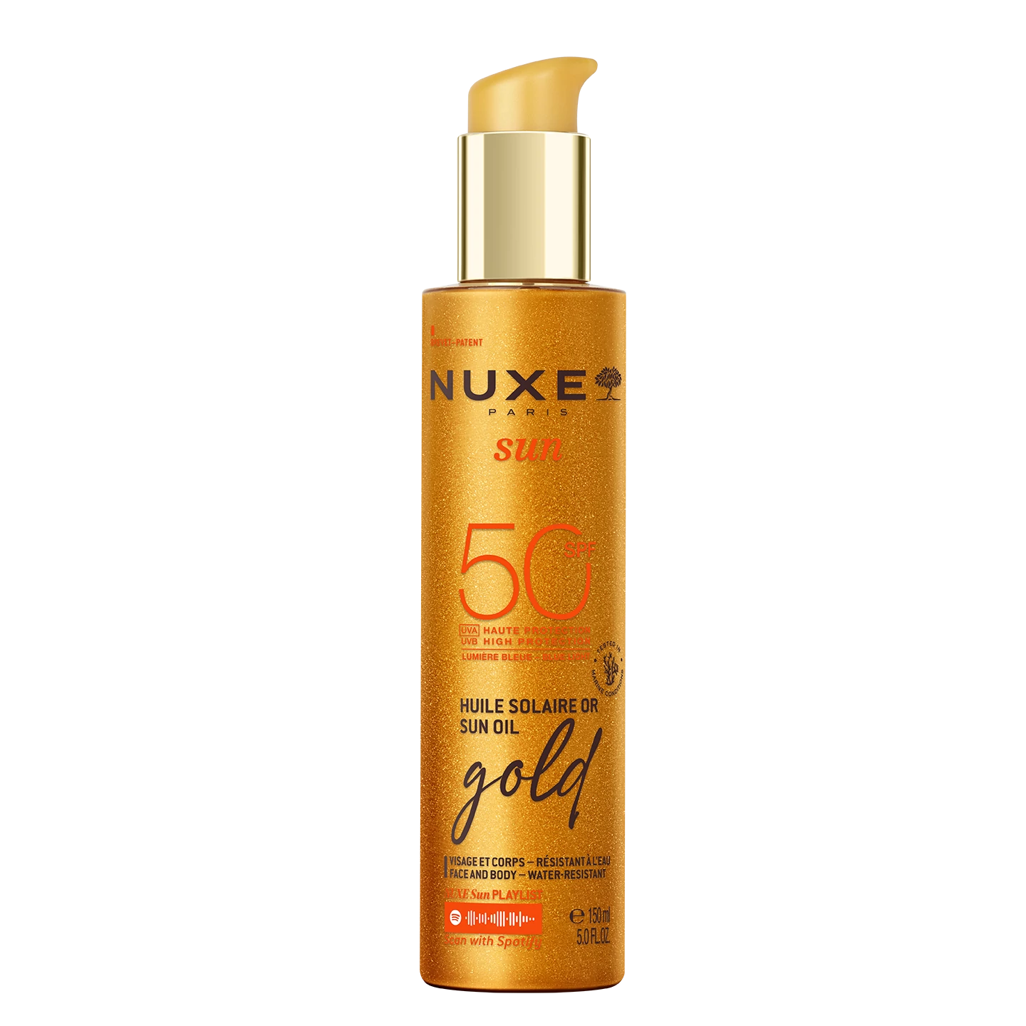 NUXE SUN SPF50 CSILLÁMLÓ ARANY NAPOLAJ 150ML